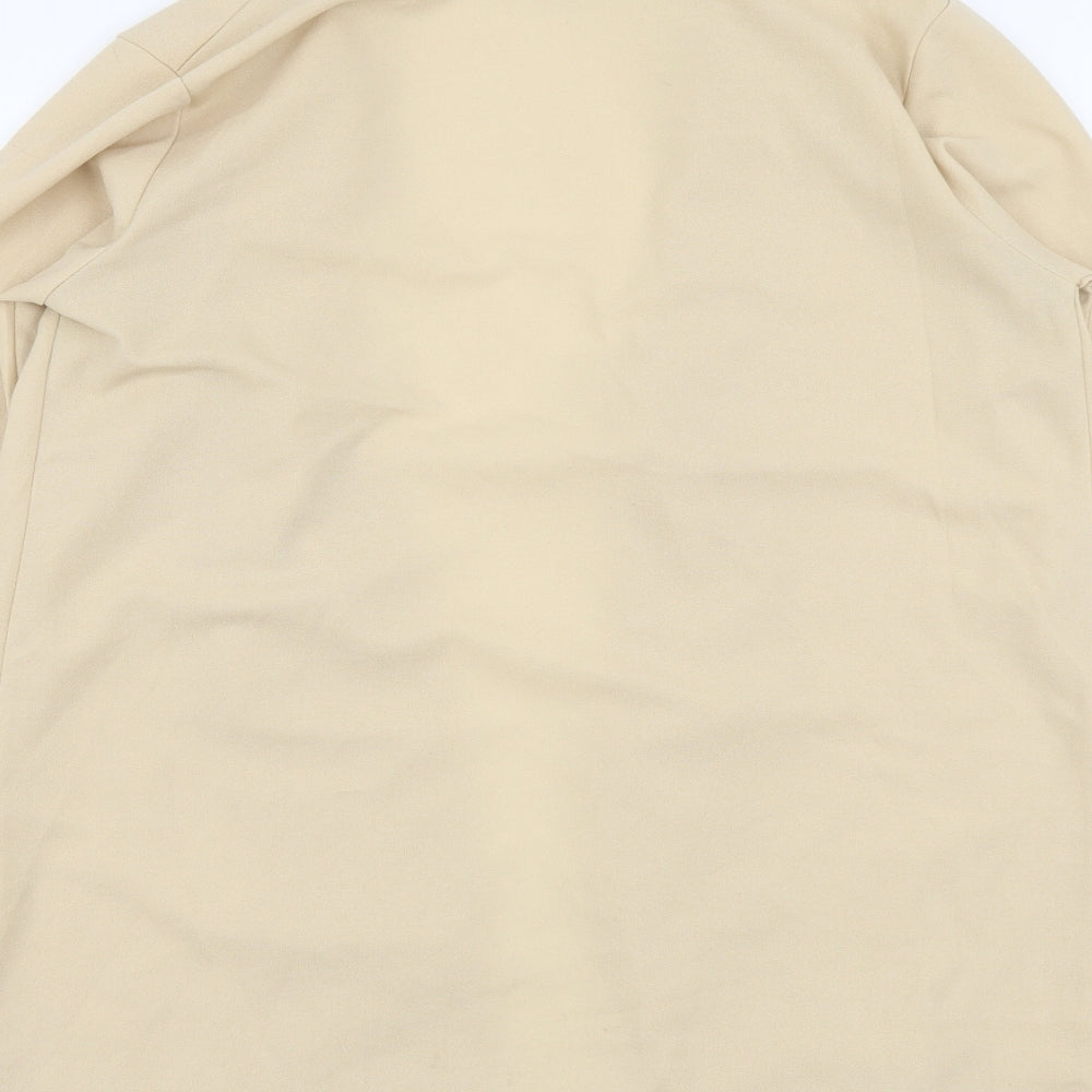 Boohoo Womens Beige Jacket Blazer Size 8 Hook & Loop