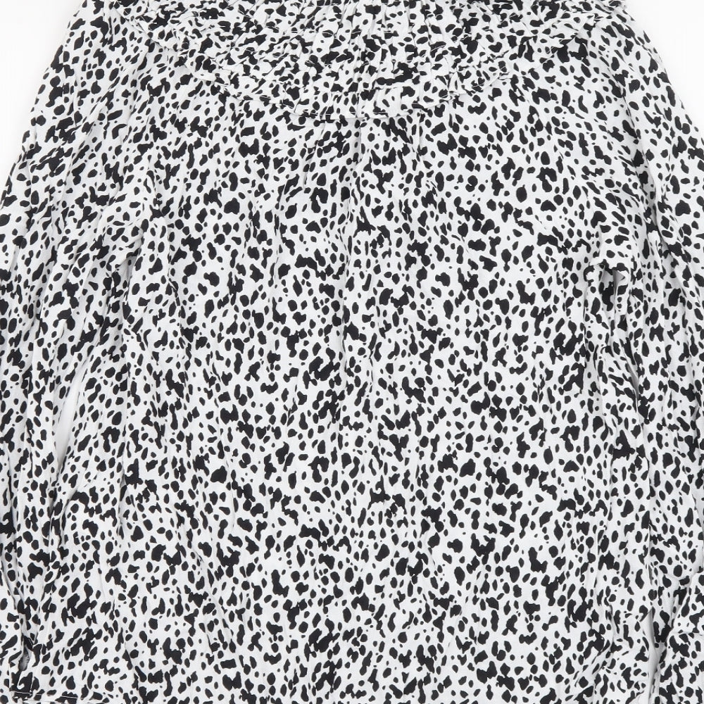 Womens UK Size 6 Marks and Spencer White Basic Blouse