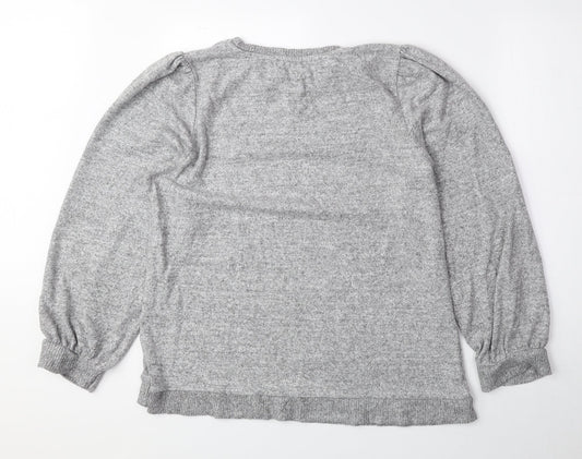 Womens UK Size 16 Papaya Grey Pullover Jumper