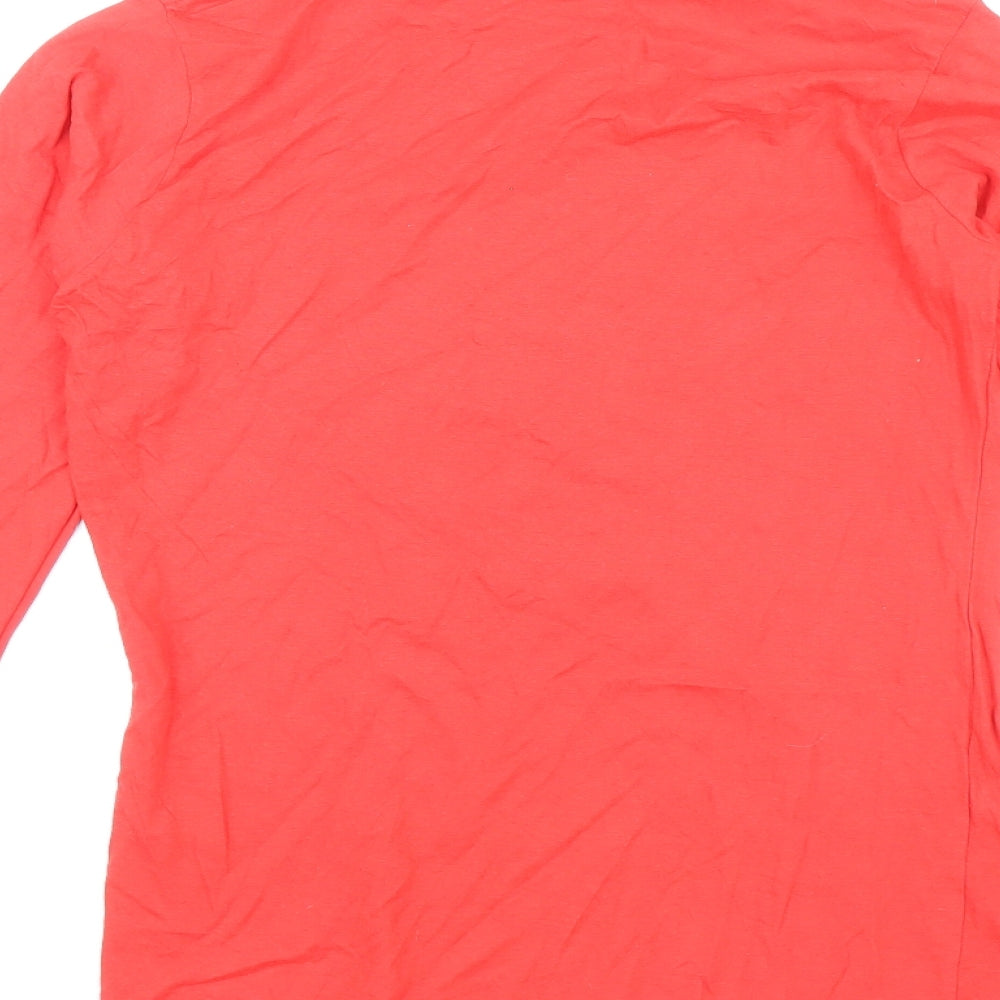 Womens UK Size 10 Gildan Red Basic T-Shirt