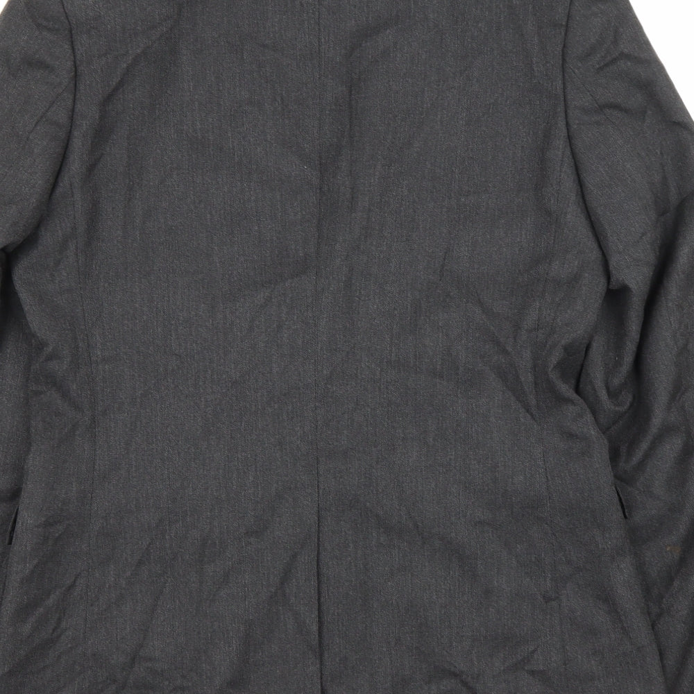 Mens UK Size 36 Moss London Regular Grey Suit Jacket
