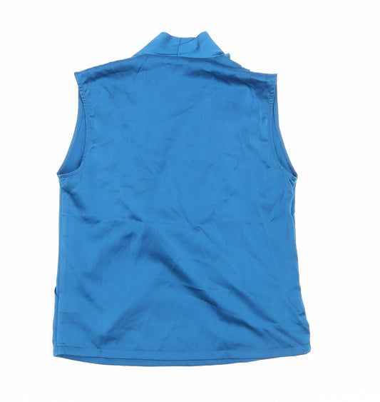 SheIn Womens Black Polyester Basic Blouse Size M V-Neck