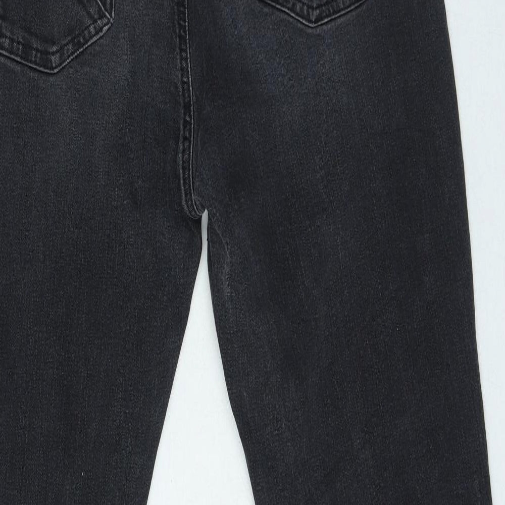 Womens UK Size 4 Preworn Slim Fit Skinny Black Jeans