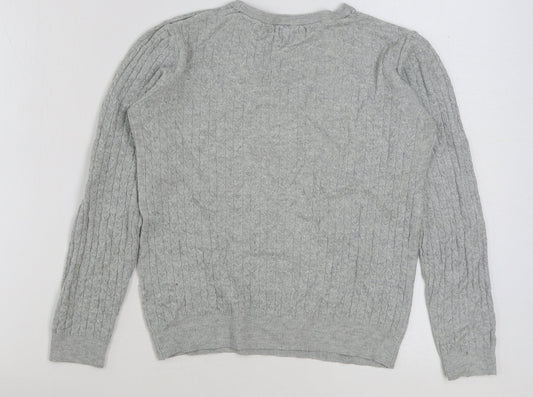 Womens UK Size 12 Matalan Grey Pullover Jumper