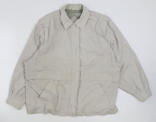 Womens UK Size 18 Telemac Beige Rain Coat