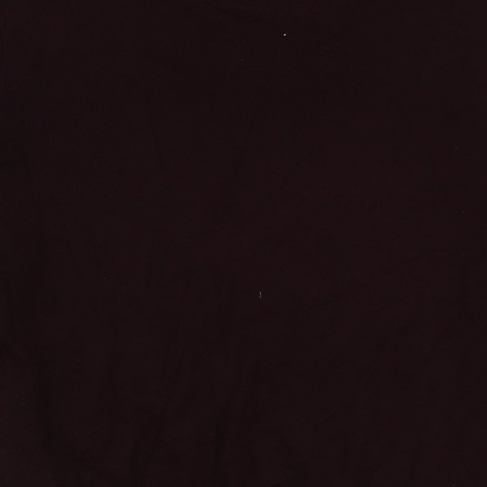 Burton Mens Red Round Neck Acrylic Pullover Jumper Size XL