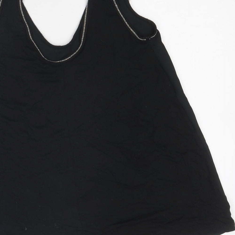 Womens UK Size 6 Marks and Spencer Black Jersey Tank