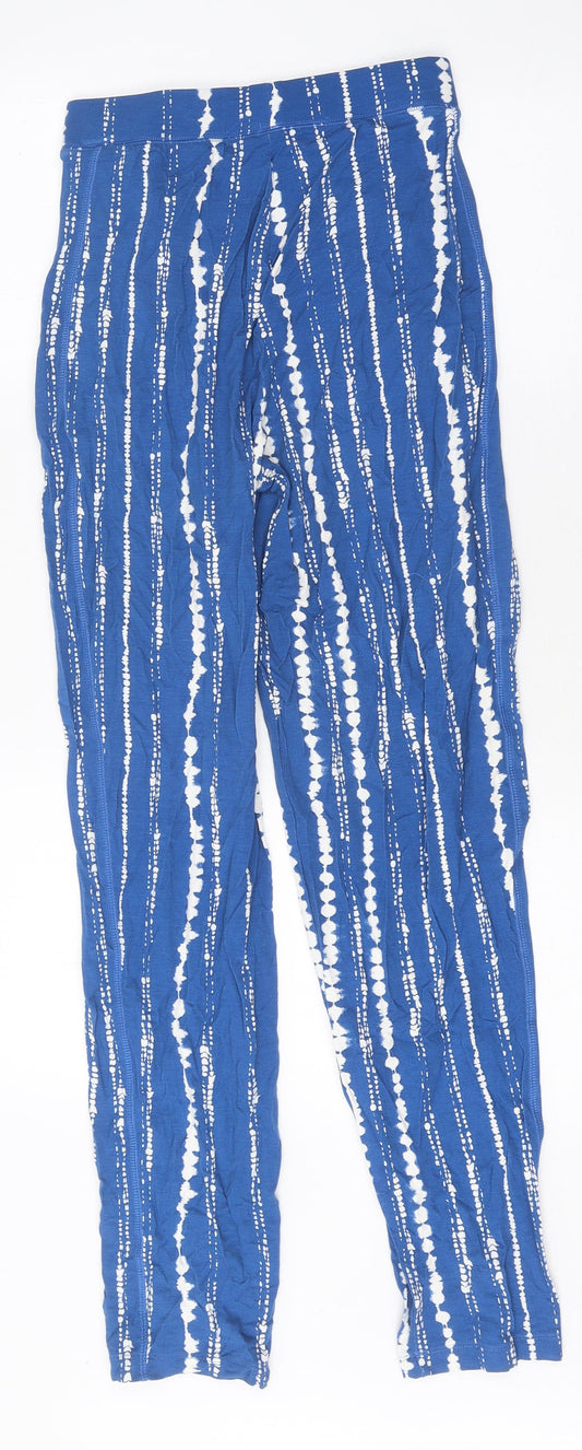 Womens UK Size 6 Marks and Spencer Capri Blue Leggings