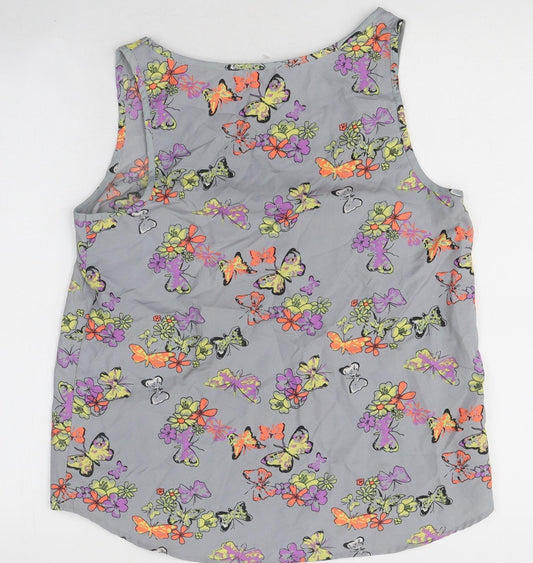 Womens UK Size 12 Atmosphere Grey Basic Tank