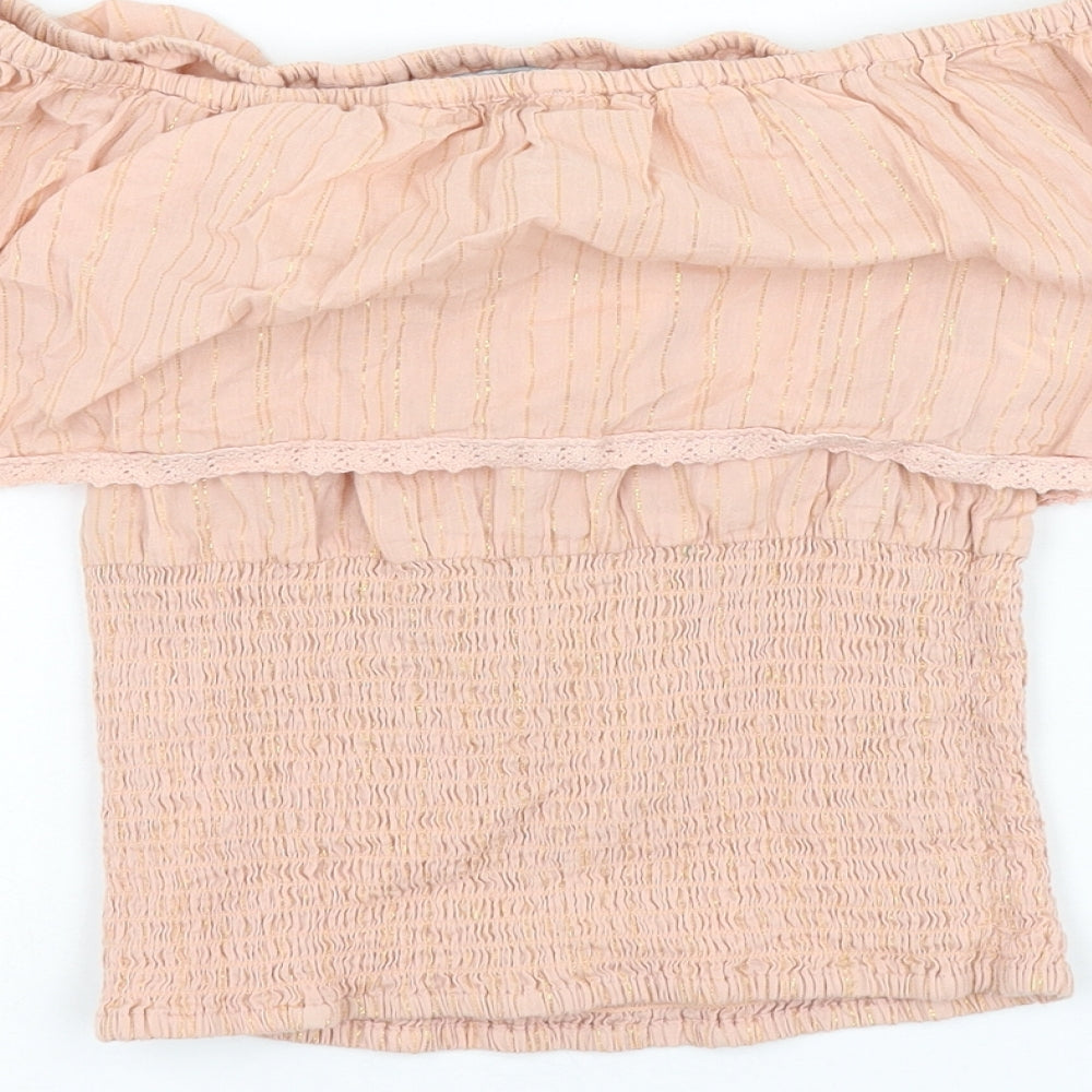 Womens UK Size 8 Very Pink Basic Blouse