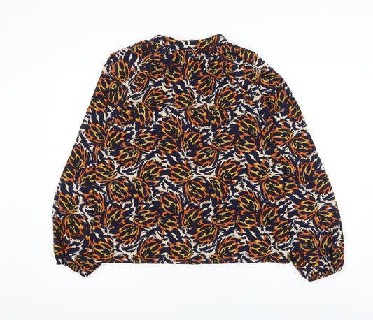 Womens UK Size 12 Object Multicoloured Basic Blouse