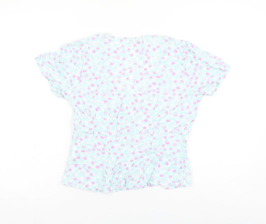 Womens UK Size 8 Pimkie Blue Basic Blouse