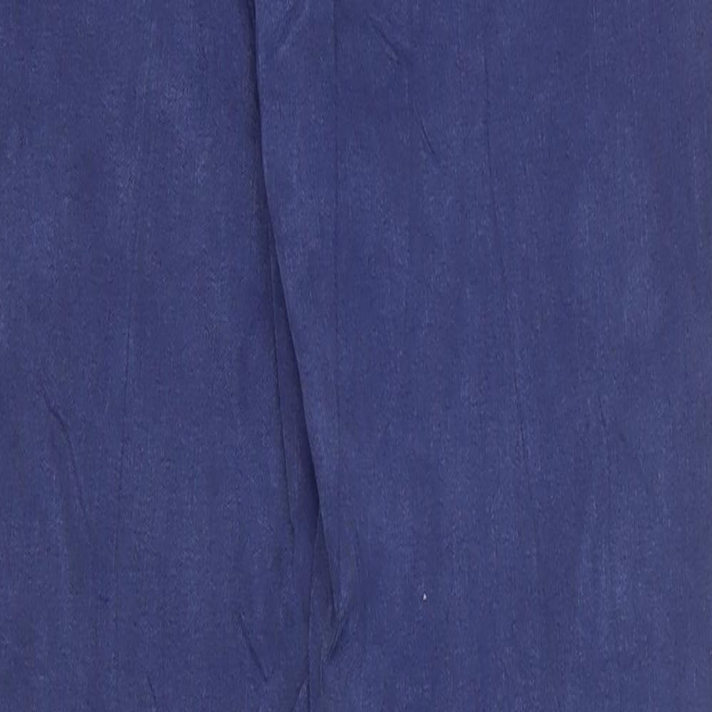 Marks and Spencer Womens Blue Cotton Skinny Jeans Size 6 L27 in Regular Zip