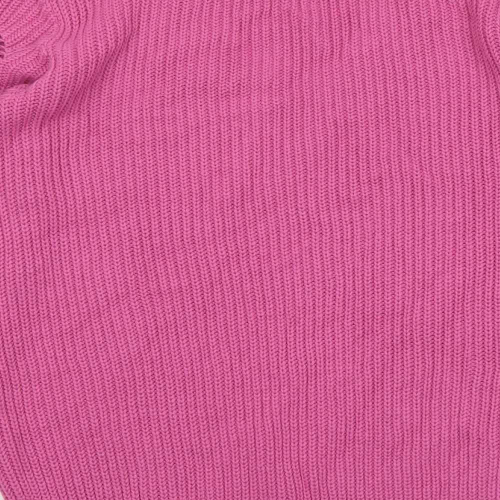Womens UK Size M BASSINI Pink Pullover Jumper