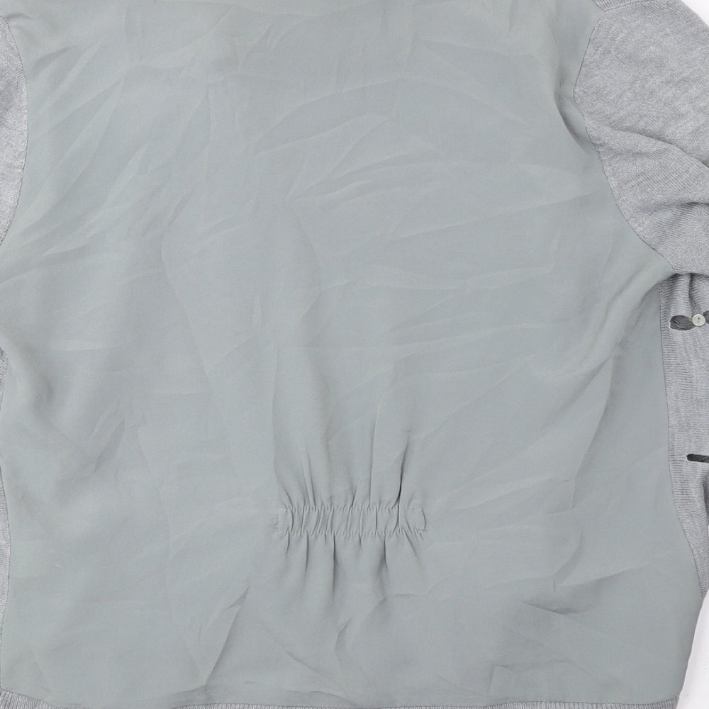 Womens UK Size 14 Per Una Grey Cardigan Jumper