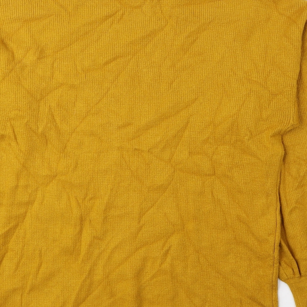 Womens UK Size 14 Peacocks Yellow Pullover Jumper