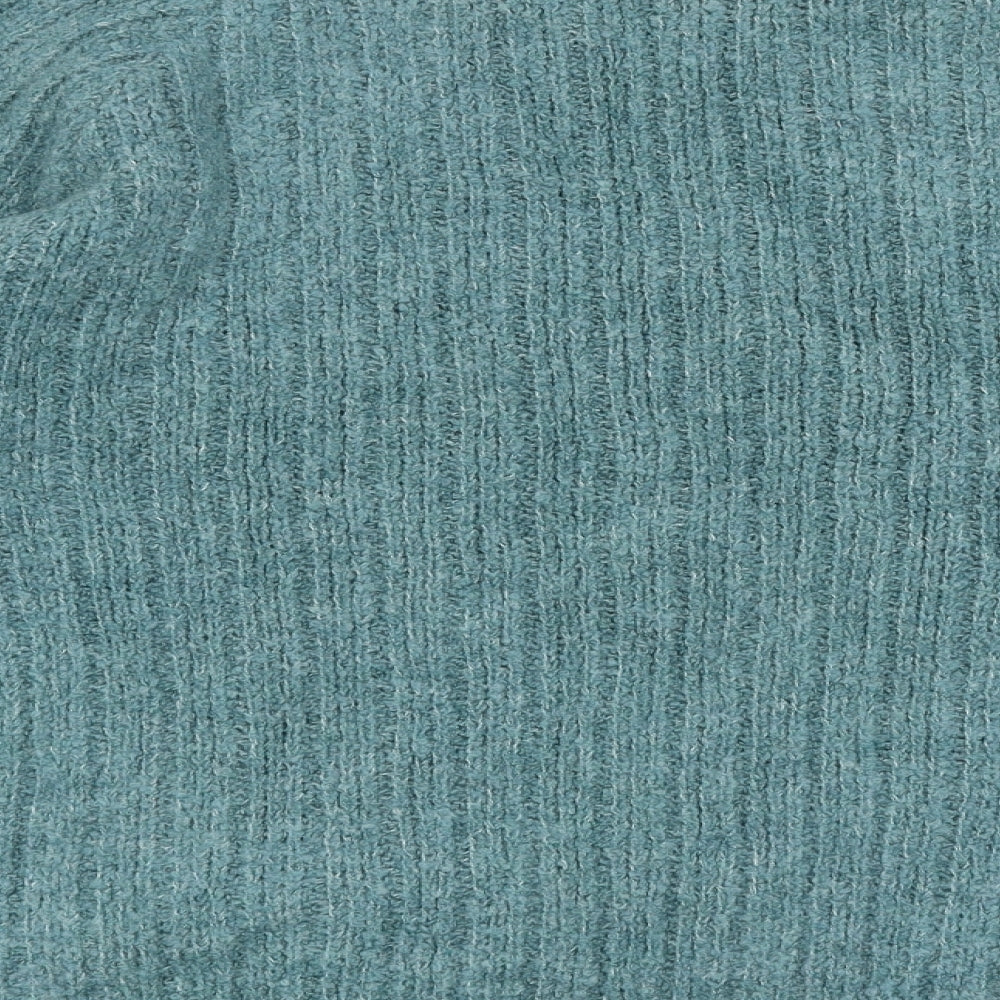 George Womens Green High Neck Polyester Pullover Jumper Size M