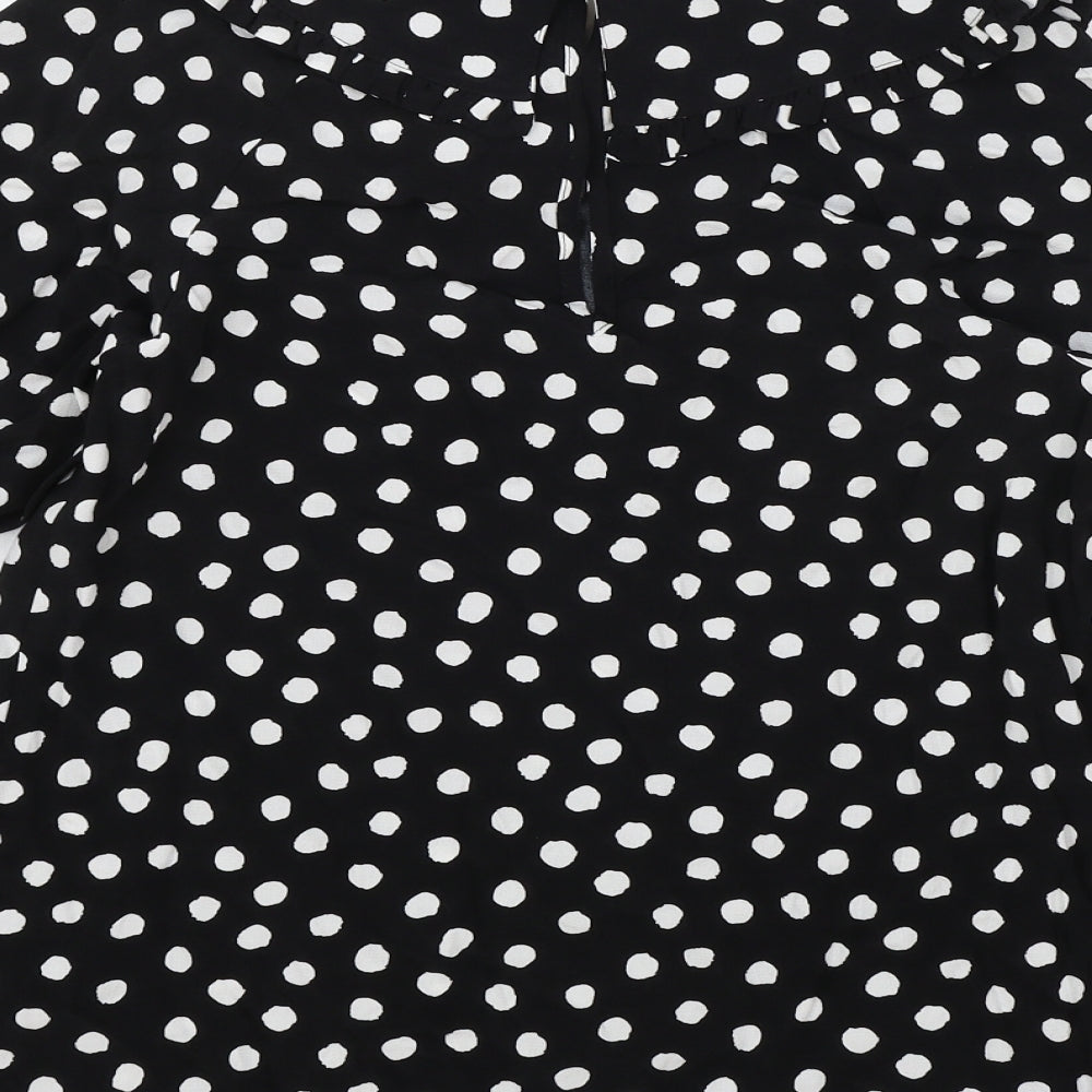 Womens UK Size 6 Marks and Spencer Black Basic Blouse