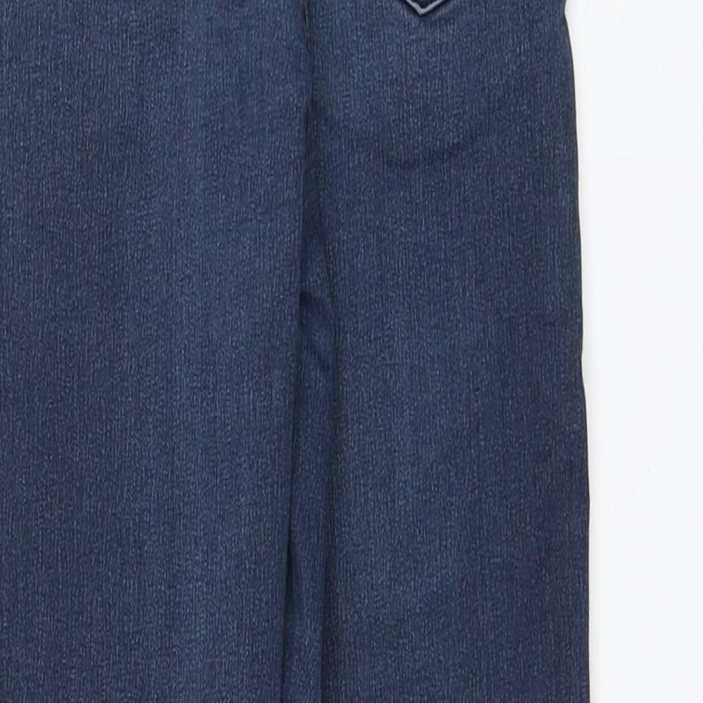 Miss Selfridge Womens Blue Polyester Skinny Jeans Size 10 L27 in Regular Zip