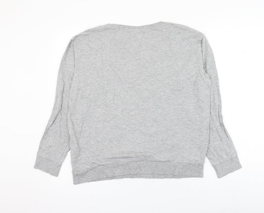 H&M Womens Grey Cotton Pullover Sweatshirt Size S Pullover - For Real