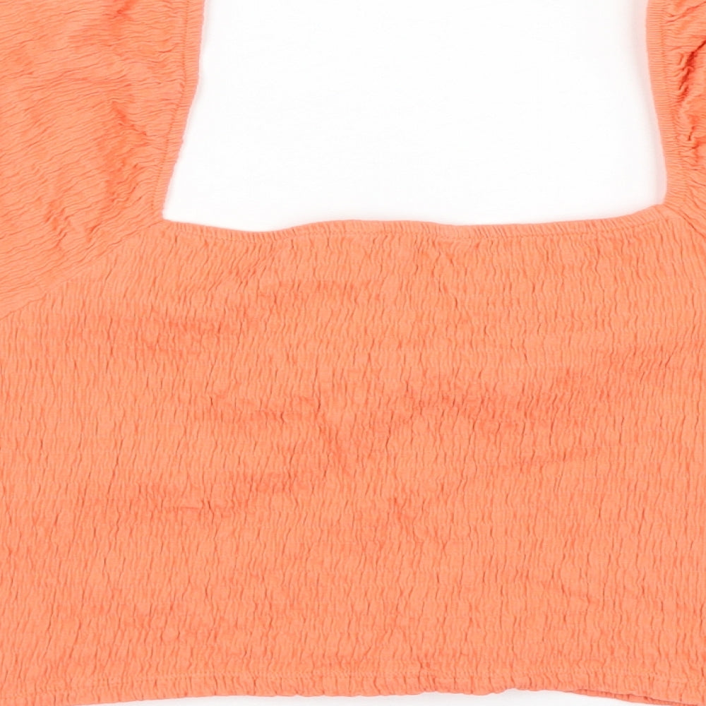 Womens UK Size 18 New Look Pink Cropped Blouse