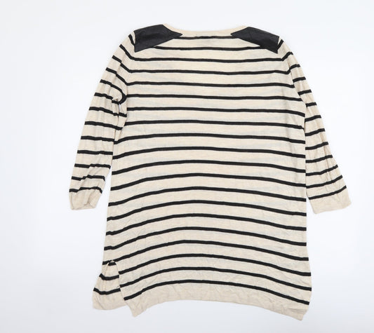 Womens UK Size XS H&M Beige Pullover Jumper