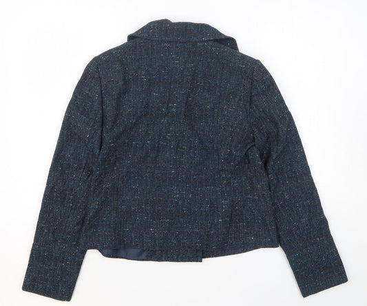 Lakeland Womens Blue Jacket Blazer Size 12 Button
