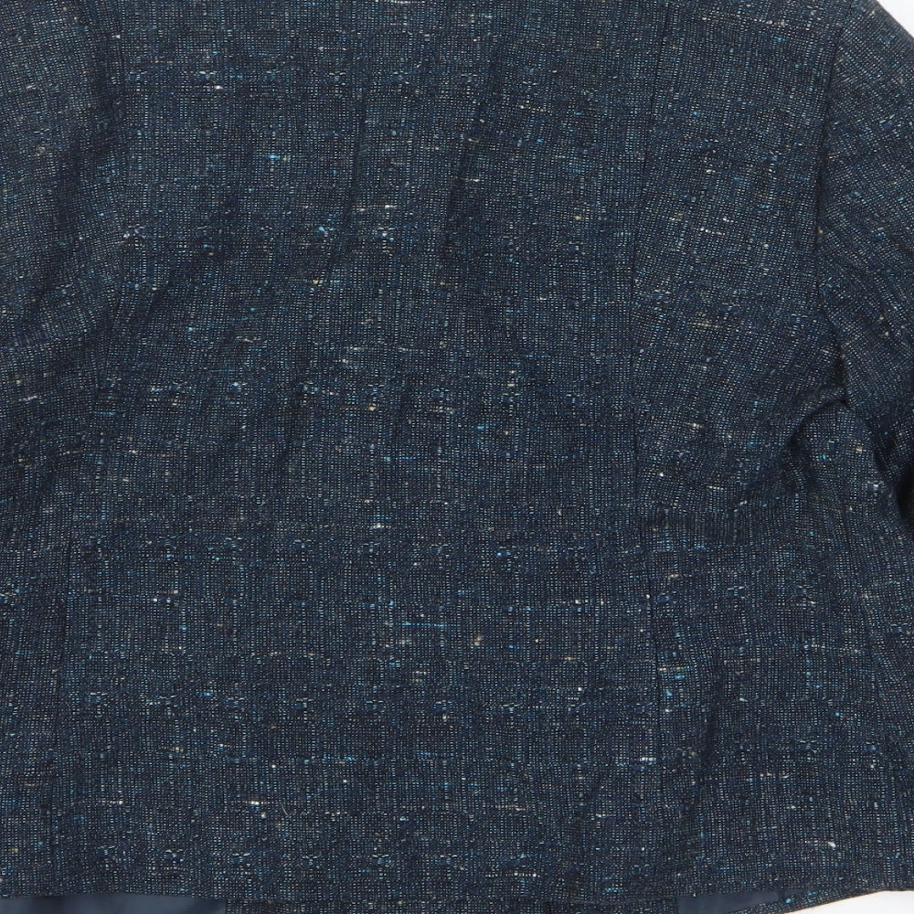 Lakeland Womens Blue Jacket Blazer Size 12 Button