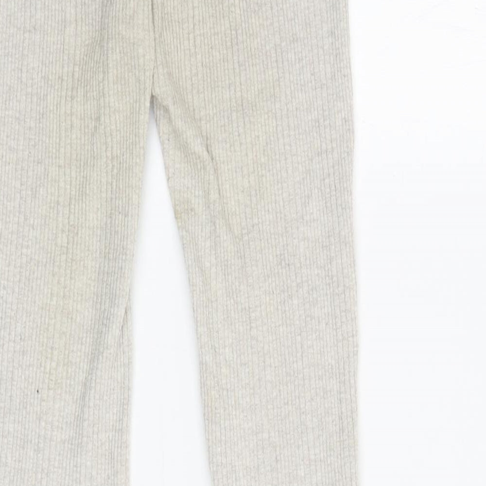 Womens UK Size S Pull & Bear Regular Fit Sweatpants Beige Trousers