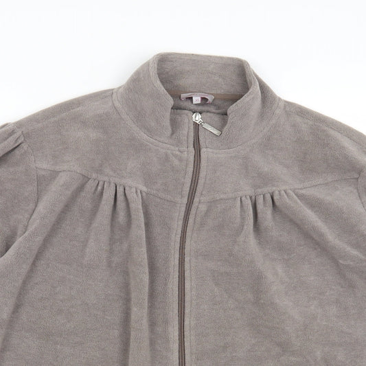 Womens UK Size XL Per Una Grey Full Zip Jumper