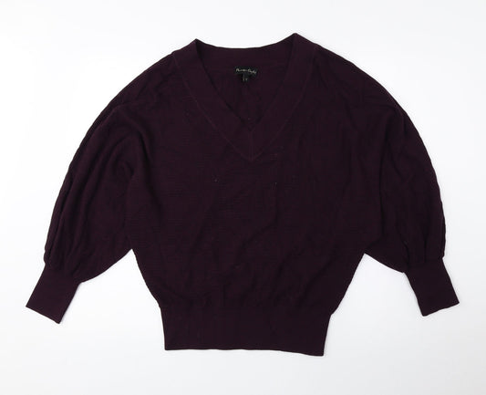 Womens UK Size S Phase Eight Purple Pullover Jumper