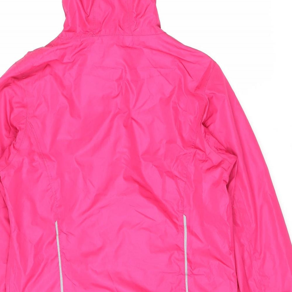 Womens UK Size 8 Crane Pink Windbreaker Coat