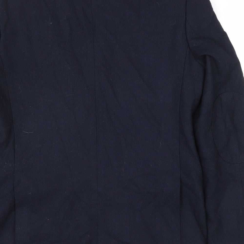 Mens UK Size M Cedar Wood State Regular Blue Suit Jacket