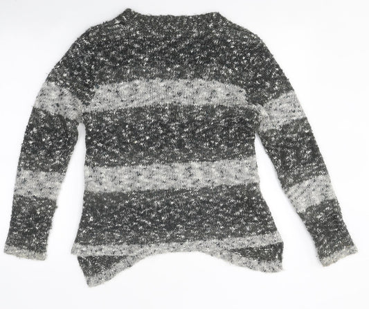 Womens UK Size 12 Janique Grey Cardigan Jumper