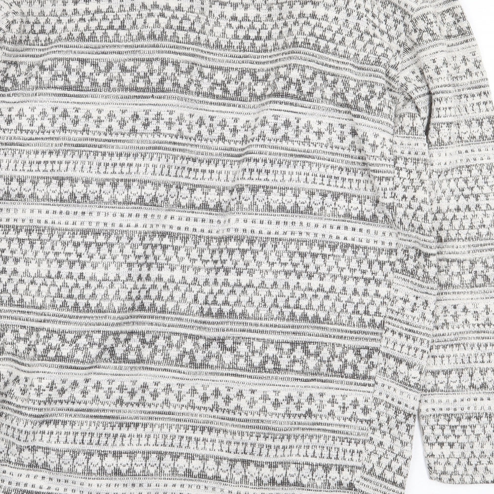 Womens UK Size 10 New Look Grey Cardigan Jumper