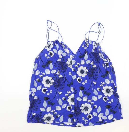 Womens UK Size S MNG Blue Camisole Tank