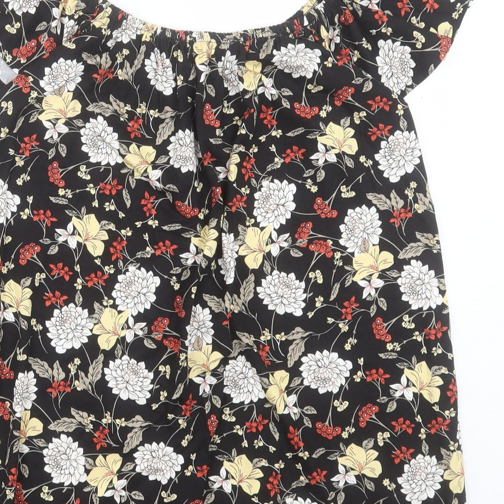 Womens UK Size 10 Very Multicoloured Basic T-Shirt