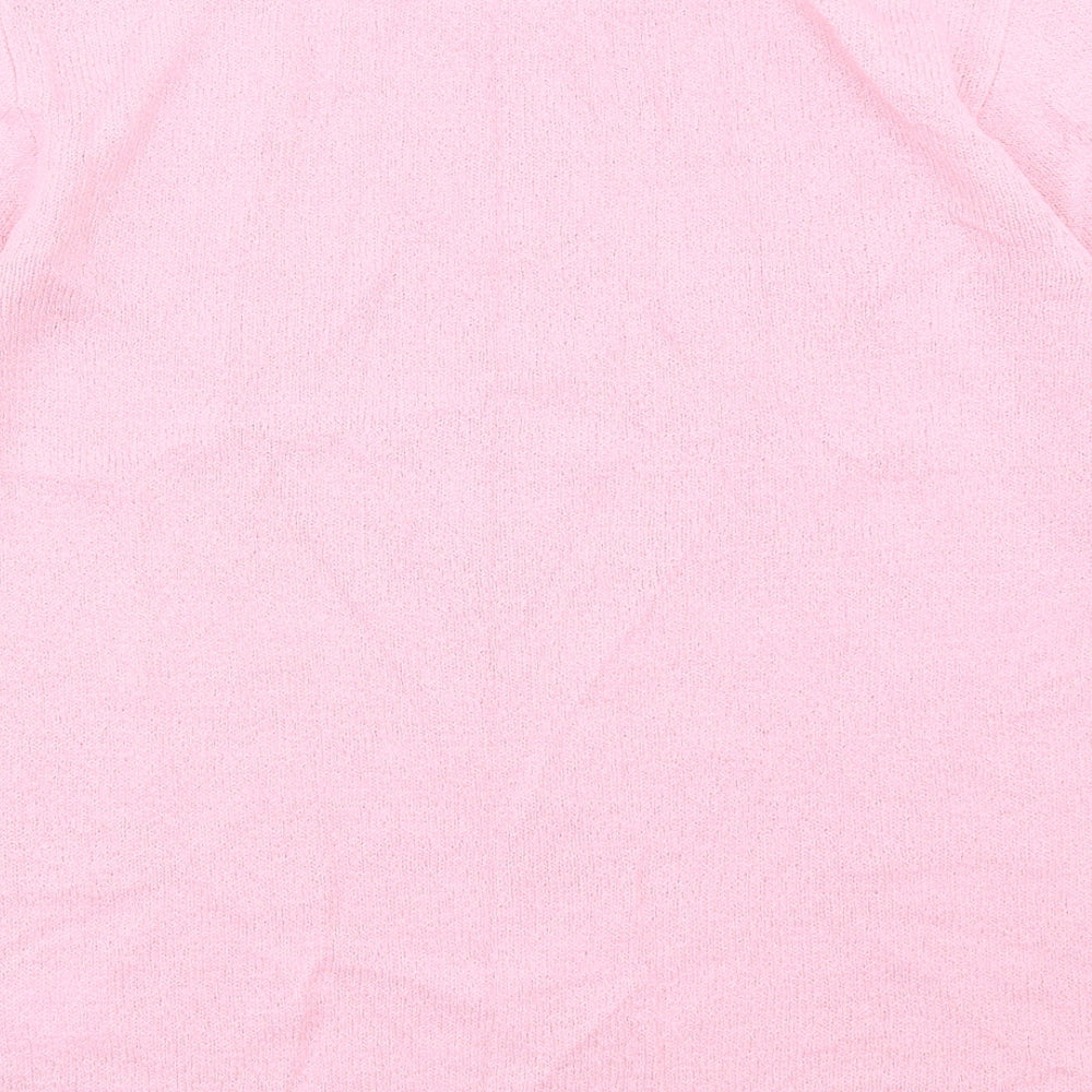 Womens UK Size 14 Damart Pink Basic T-Shirt