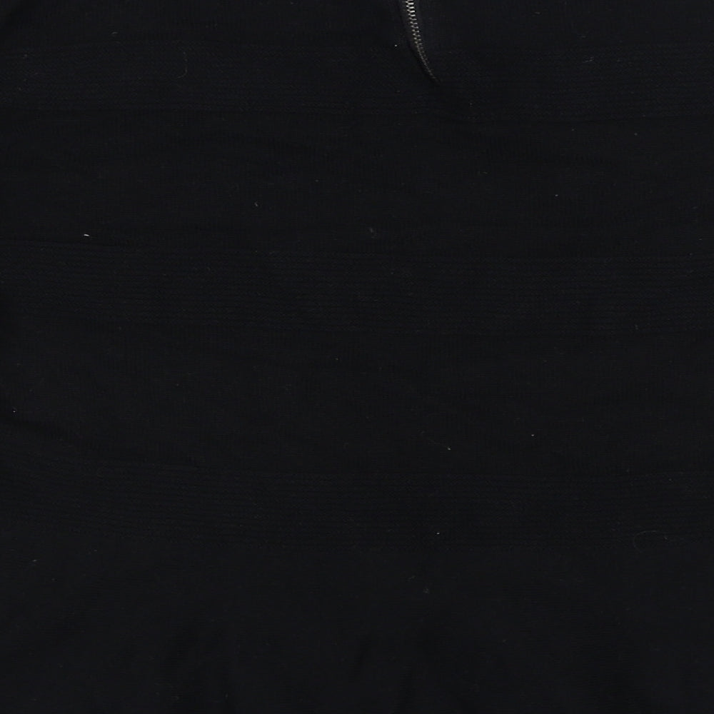 Womens UK Size M Oasis Black Basic T-Shirt