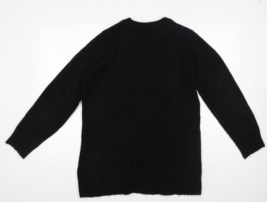 Womens UK Size S New Look Black Pullover Jumper