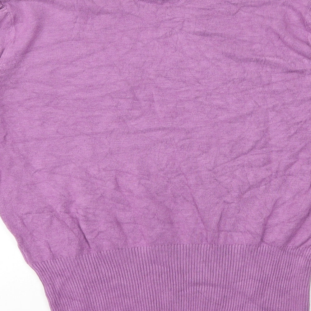 Womens UK Size 8 Marks and Spencer Purple Pullover Jumper