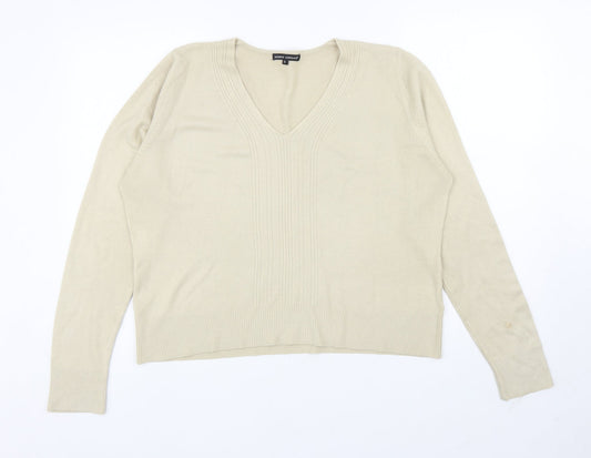 Womens UK Size XL Debbie Morgan Beige Pullover Jumper