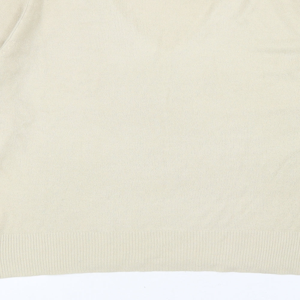 Womens UK Size XL Debbie Morgan Beige Pullover Jumper