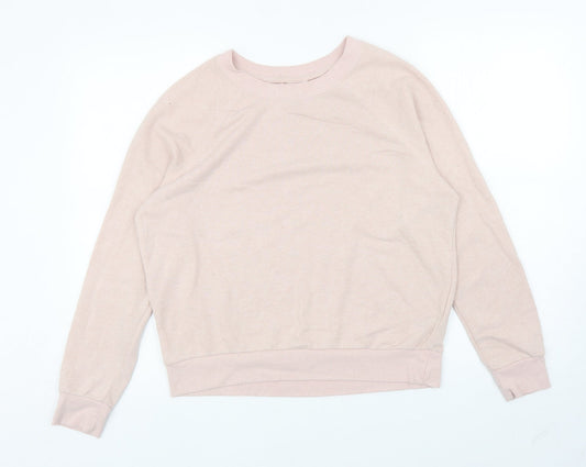 Womens UK Size M Divided Pink Pullover Sweatshirt