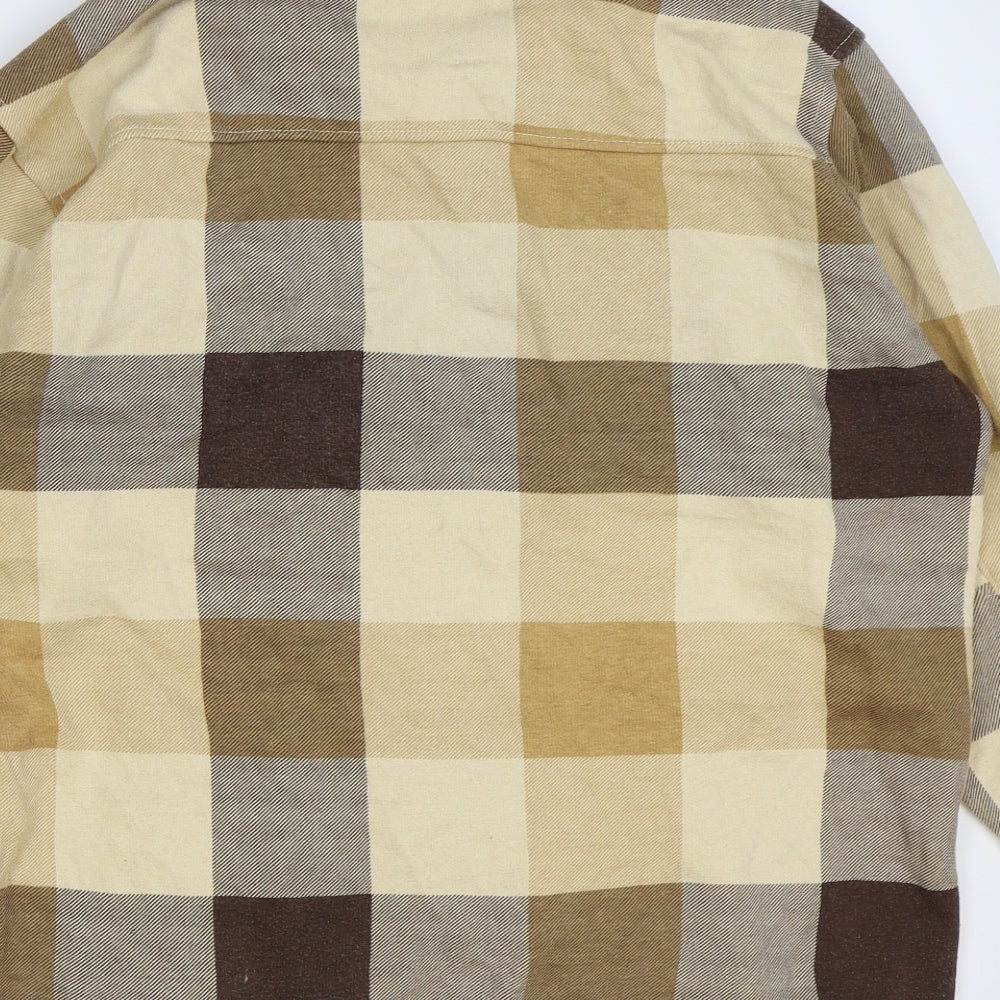 AX Paris Womens Beige Check Jacket Size S Button