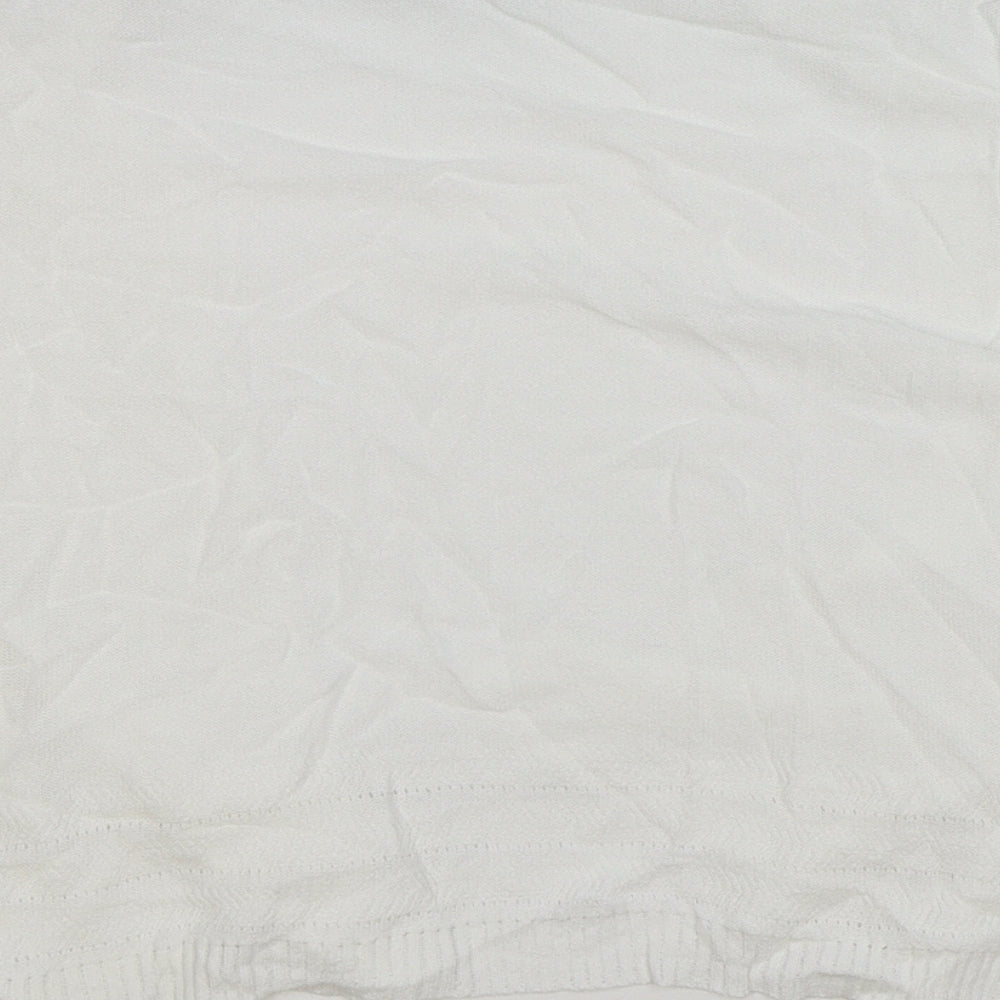 Womens UK Size 14 Marks and Spencer White Cardigan Jumper