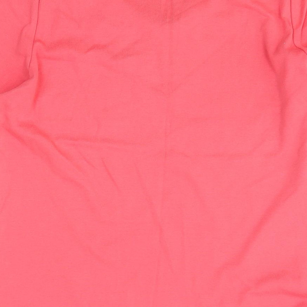 Womens UK Size 10 Marks and Spencer Pink Basic T-Shirt