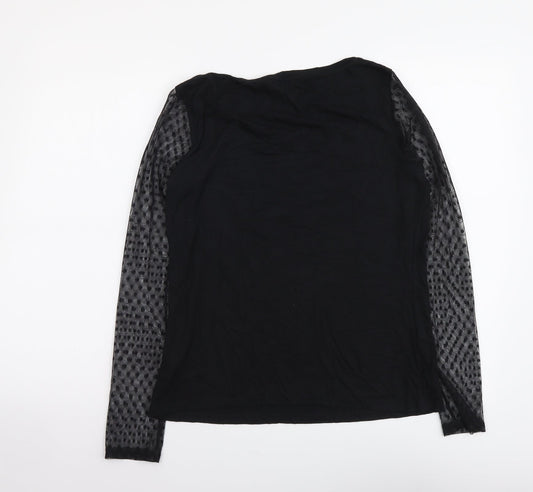 Womens UK Size 12 Marks and Spencer Black Basic Blouse