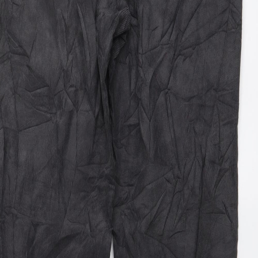 Marks and Spencer Mens Grey Cotton Straight Jeans Size 30 in L31 in Regular Button