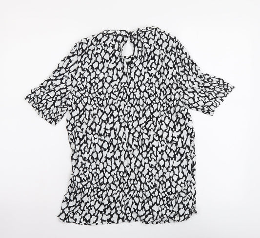 Womens UK Size 6 Marks and Spencer Black Basic Blouse